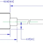 Compression Ring Button Load Cell NCM 5018 outline dimensions